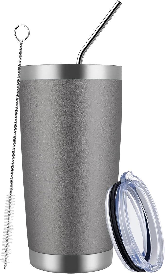 MEWAY 20oz Tumbler Cup Double Wall Vacuum Insulated Travel Mug Bulk, Stainless by MEWAY