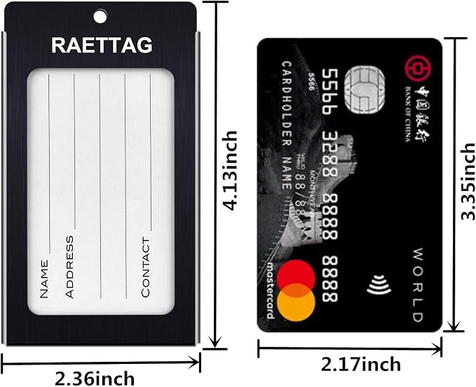 Luggage Tags Metal Suitcase Tags Travel Bag ID Identifier Luggage Tag - Image 5