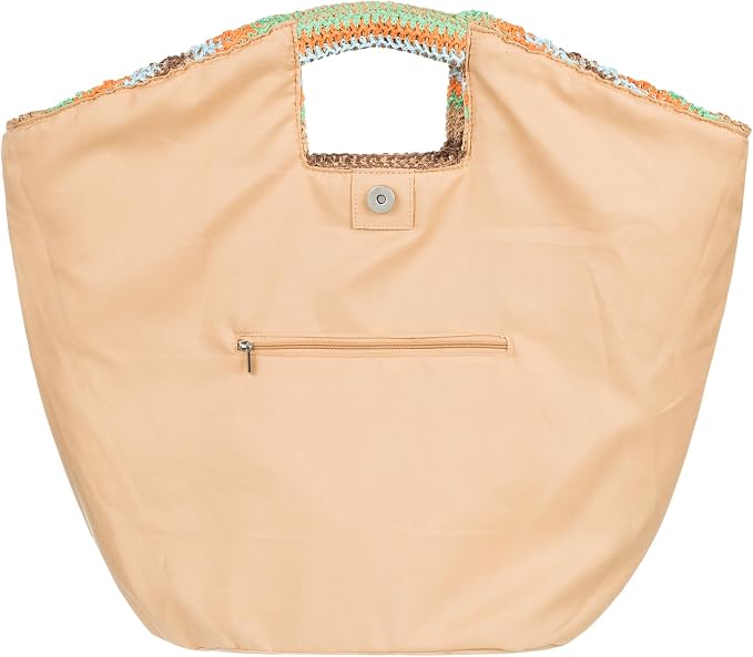Roxy Women's Beach Tote Bag | Travel | Vacation | Straw | Lightweight | - Image 6