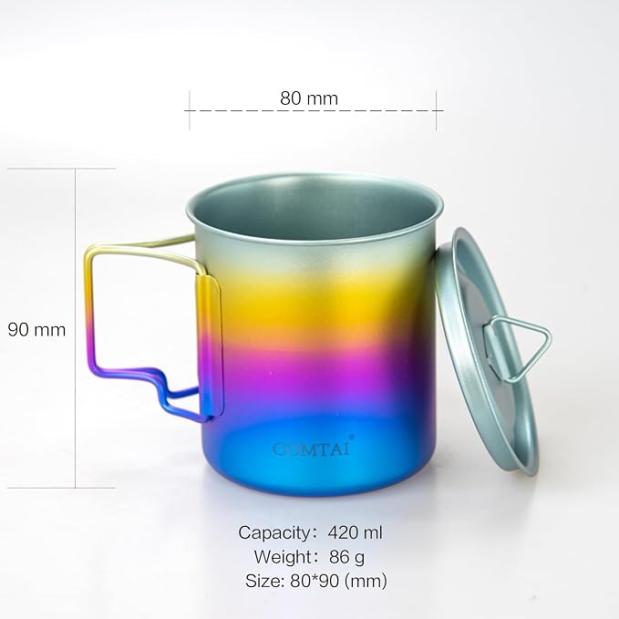 Titanium Camping Pot Mug 15oz - Image 2
