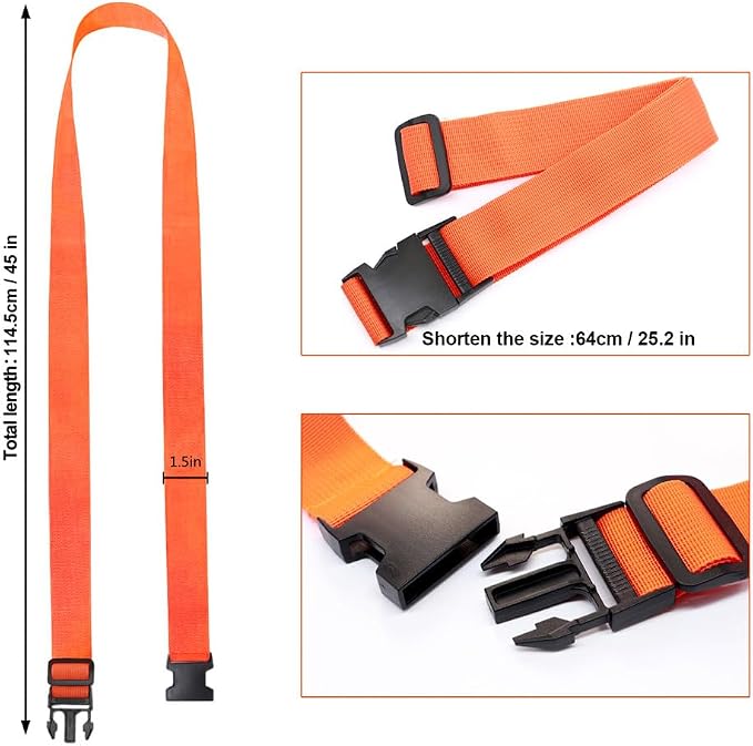 4Pack Luggage Straps Add Bag Luggage Straps to Connect Two Suitcases, - Image 3