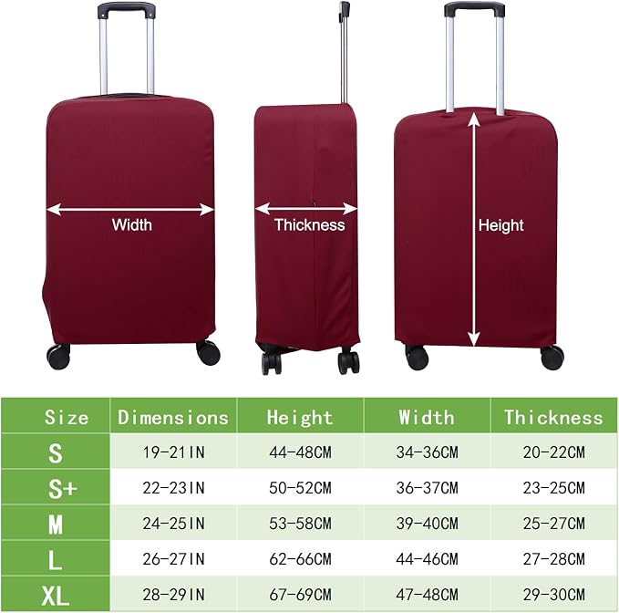 PATIKIL Luggage Cover, Suitcases Covers Elastic Carry on Cover Protector - Image 2