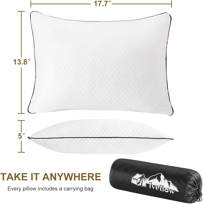 Ivellow Travel Pillow Cooling Camping Pillow - Image 4