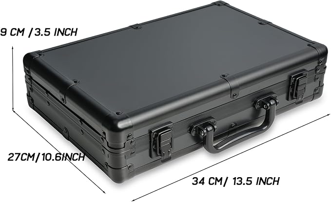 15 slots Watch organizer Case, Aluminum watch storage box, hard watch travel box - Image 7