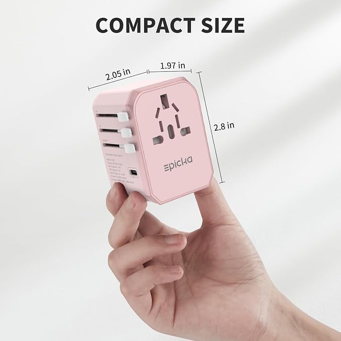 EPICKA Universal Travel Adapter, International Power Plug Adapter - Image 7