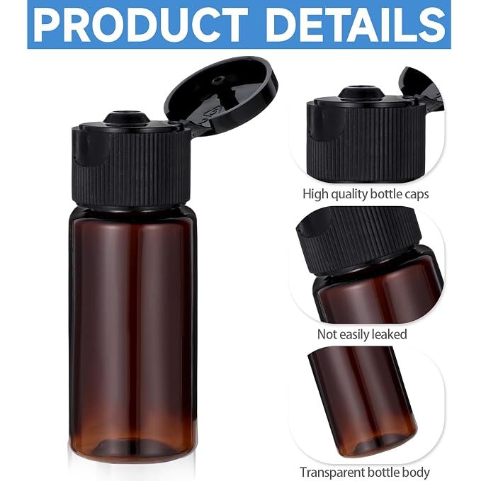 Travel Size Make up Sample Containers, 12 Pieces Plastic Mini Empty Toiletry - Image 2