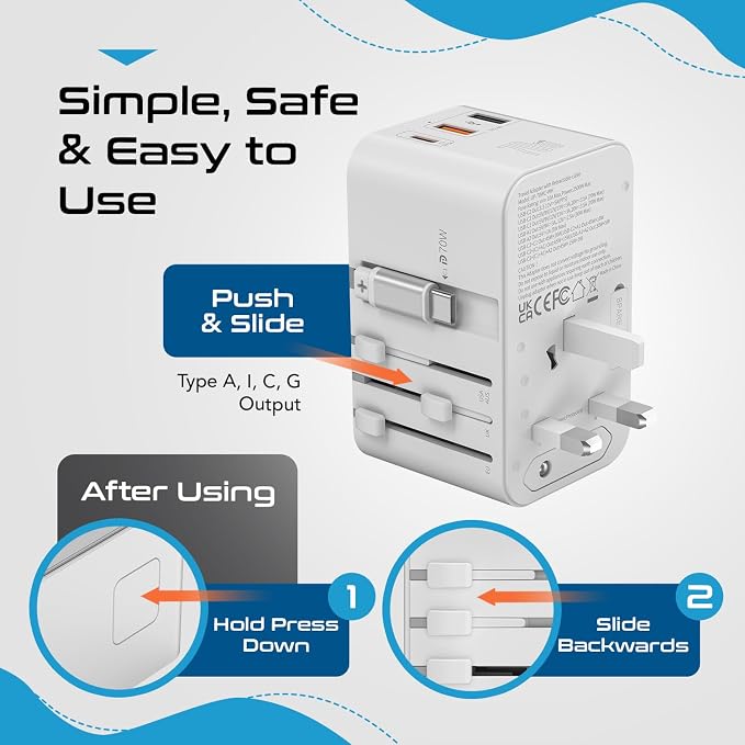 Ceptics GAN 70W Universal Travel Adapter - Image 8