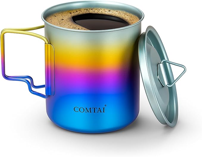 Titanium Camping Pot Mug 15oz by COMTAI