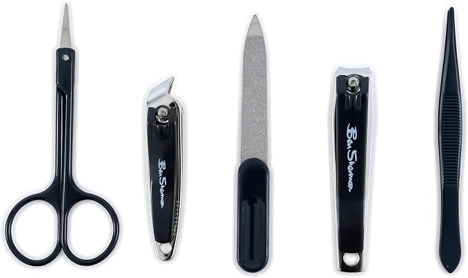 Ben Sherman Nail Clippers for Men Travel Size Nail Clipper Set, Tweezers and - Image 6