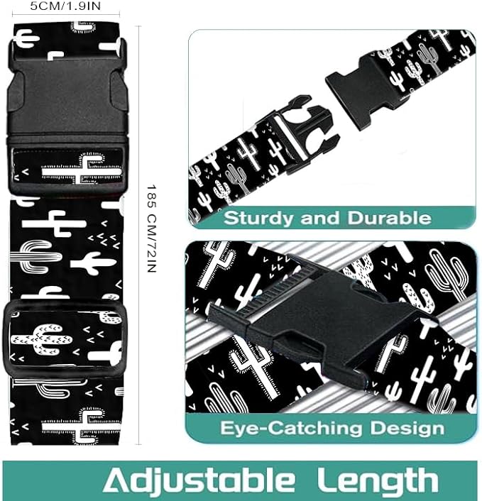 Luggage Straps for Suitcases Travel Belt Accessories, Cute Suitcase Strap - Image 5