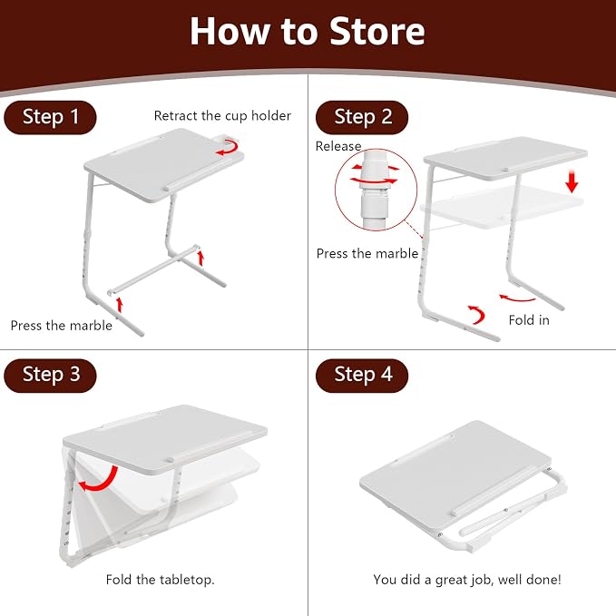TV Trays Set of 4 - Image 8