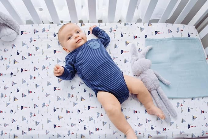 TotAha Premium Stretchy Crib Sheets-Hypoallergenic, Silky Comfort, Buttery Soft - Image 7