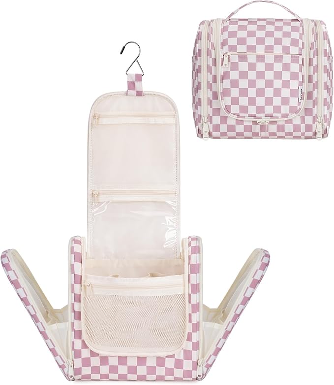 Narwey Hanging Toiletry Bag for Women Travel Makeup Bag Organizer Toiletries by Narwey