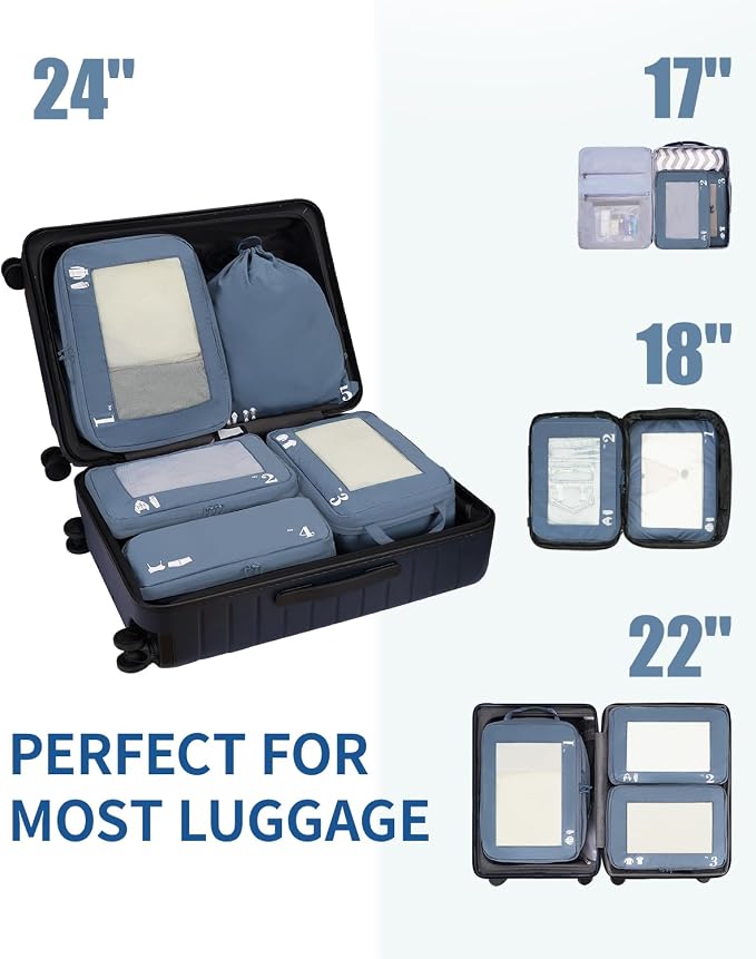 ECOHUB 5 Set Compression Packing Cubes - Image 7