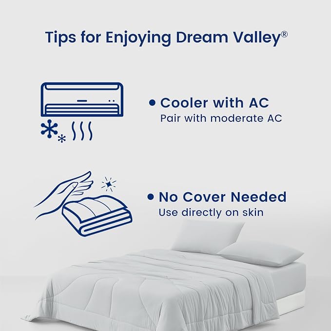Dream Valley® Outlast® Deepsleep Cooling Comforter, Full/Queen Size, NASA-Grade - Image 7