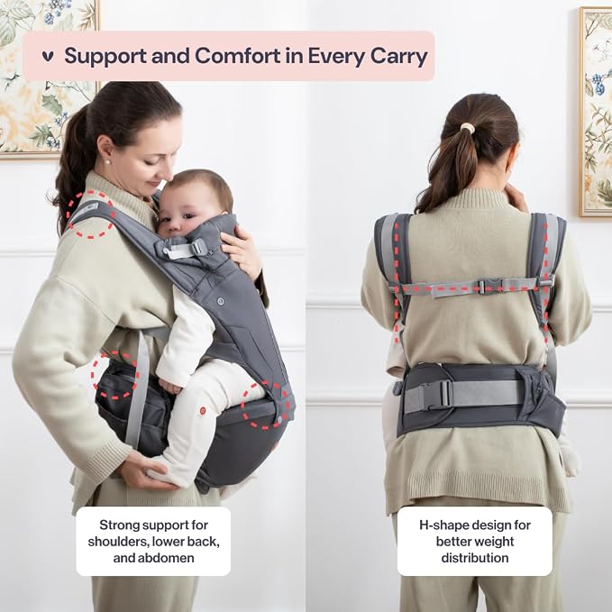 BabbleRoo Grow Carrier – 6-in-1 Baby Carrier - Image 4