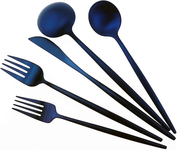 Gugrida 20-Piece 18/10 Stainless Steel Flatware Silverware, Luxury Dinnerware - Image 7