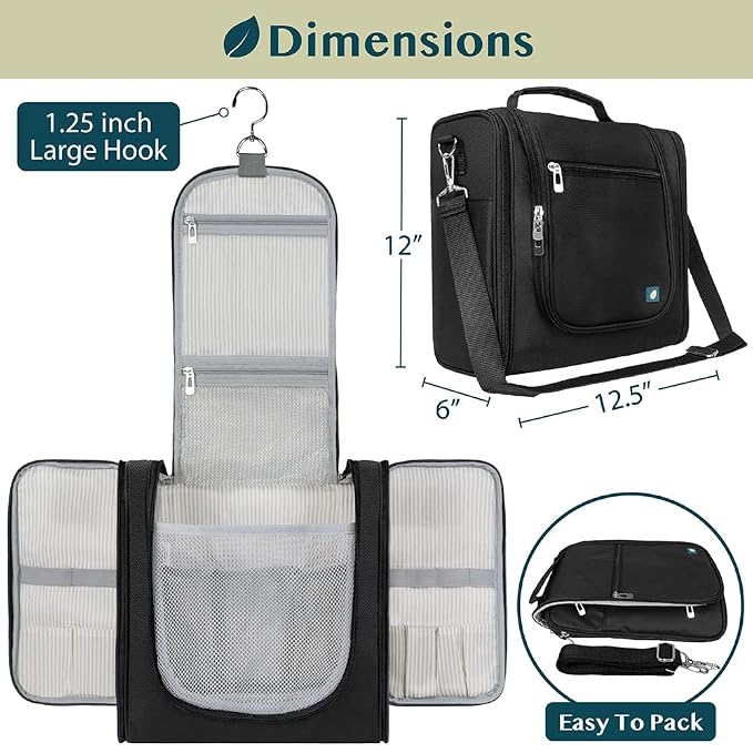 PAVILIA Extra Large Toiletry Bag Travel Bag - Image 2