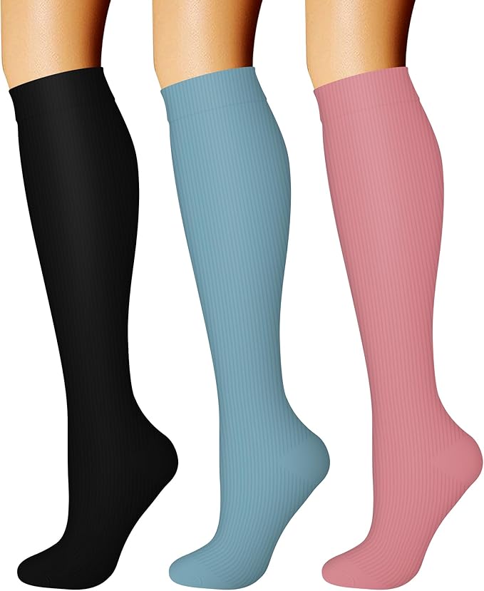 CHARMKING Compression Socks for Women & Men Circulation 15-20 mmHg is Best by CHARMKING