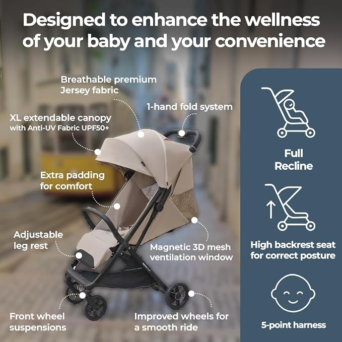 Inglesina Quid³ Stroller, Astral Blue - Image 8