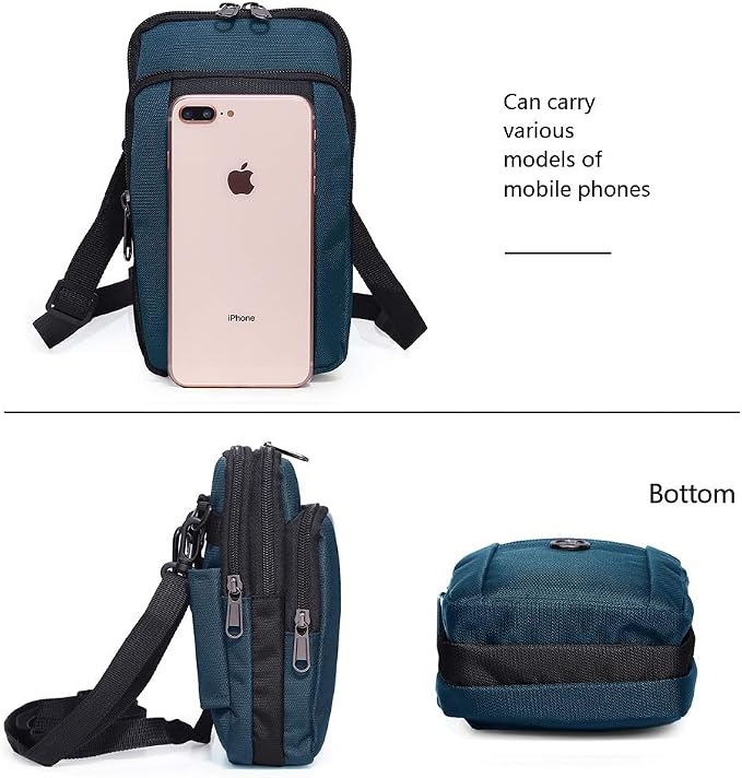 Senient Wolf Waterproof Nylon Multifunctional Phone Bag Small One Shoulder - Image 3