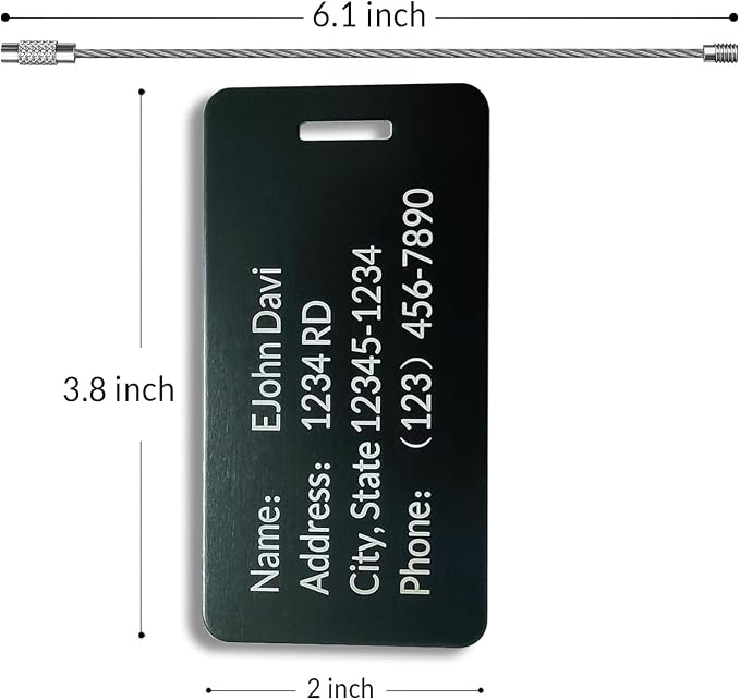 Custom Personalized Luggage Tags-Customized Unique tag - Image 2