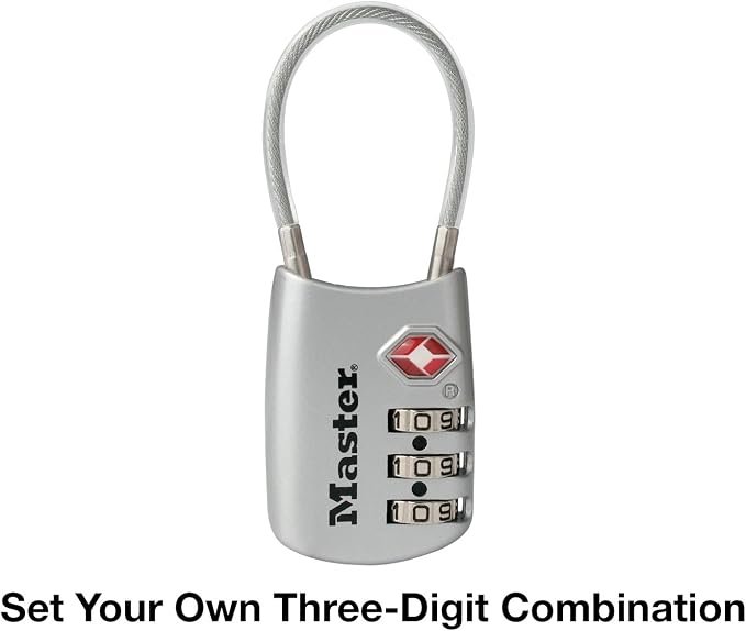 Master Lock 4688D Set Your Own Combination TSA Approved Luggage Lock, 1 Pack - Image 4