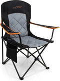 FAIR WIND Oversized Fully Padded Camping Chair, Heavy Duty Quad Fold Chair Arm by FAIRWINDOutdoorEquipment