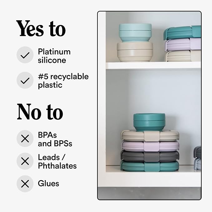 STOJO Collapsible Sandwich Box – 24oz, Reusable Food Storage Container - Image 5