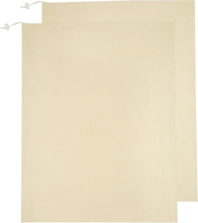 Urban Villa Laundry Bags 2 Pack Canvas Dirty Clothes Travel Laundry Bag|Machine - Image 2