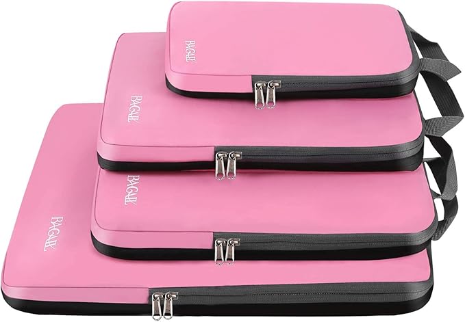 BAGAIL 4 Set/6 Set/8 Set Compression Packing Cubes Travel Accessories by BAGAIL