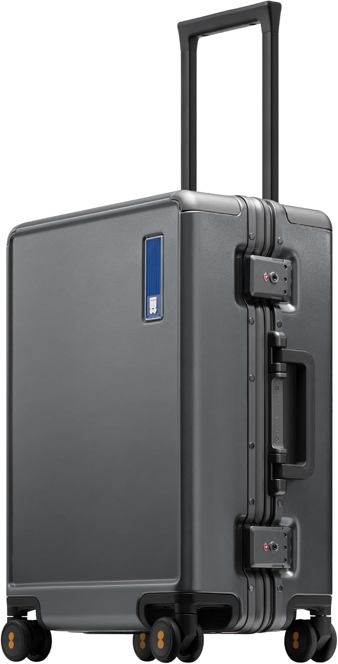 LEVEL8 Zipperless Carry On Luggage Airline Approved by LEVEL8