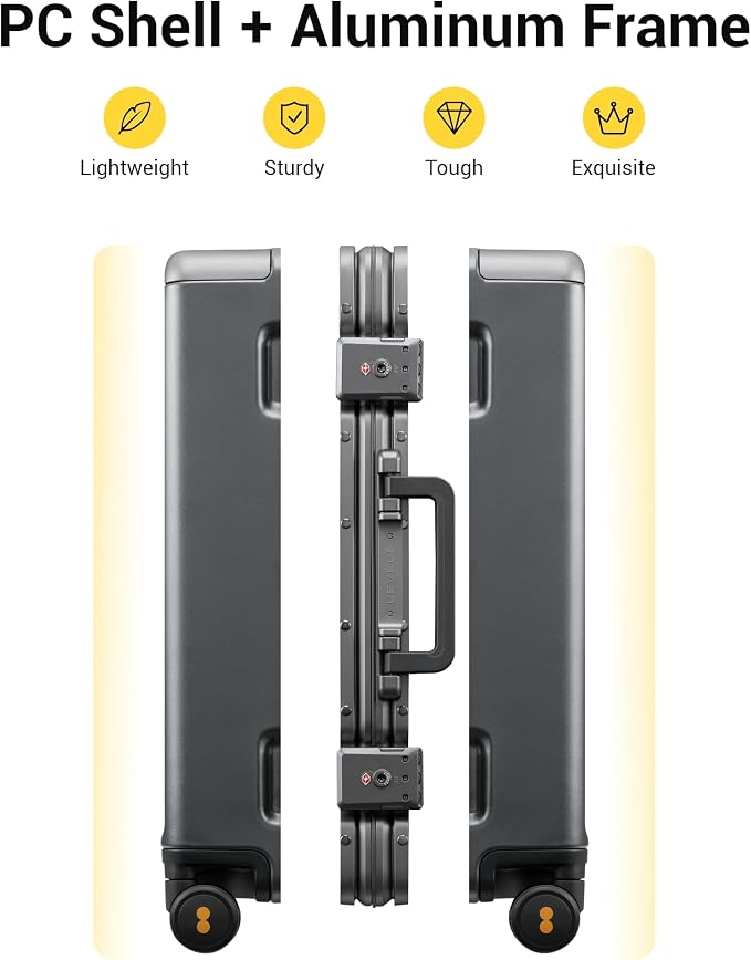 LEVEL8 Zipperless Carry On Luggage Airline Approved - Image 3