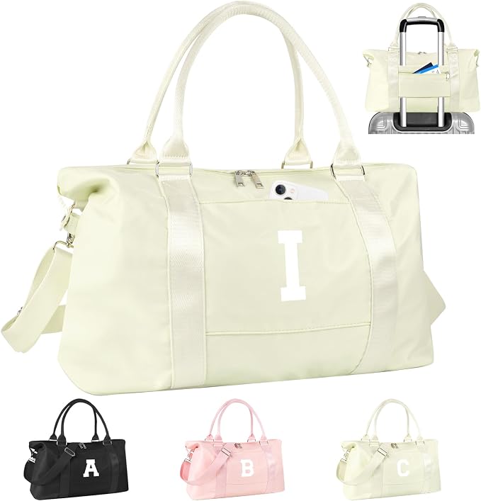 Initial Travel Duffel Bag Sports Gym Bag by izuzta