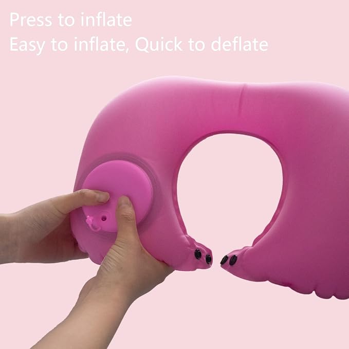 Inflatable Travel Pillow for Sleeping Airplane - Image 4