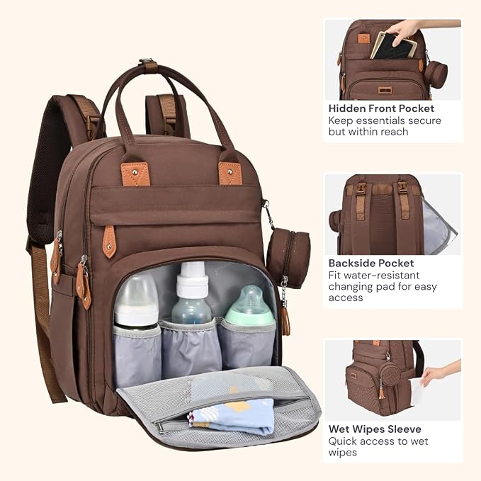 BabbleRoo Diaper Bag Backpack - Image 5