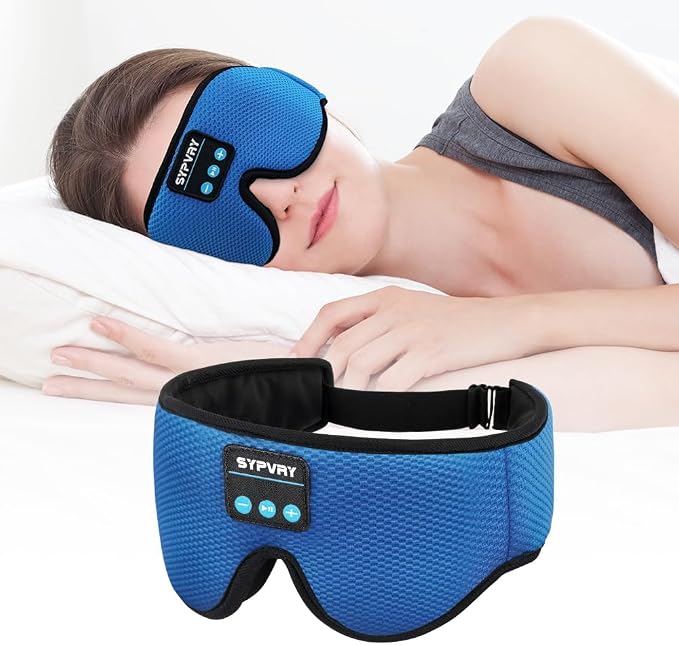 Bluetooth Sleep Mask Wireless Headphones 3D Bluetooth Eye Mask by SYPVRY
