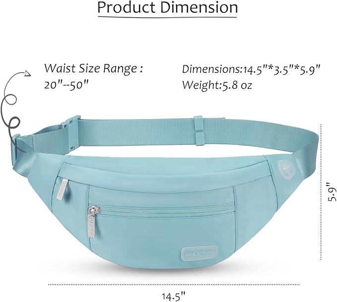 MAXTOP Large Crossbody Fanny Pack - Image 5