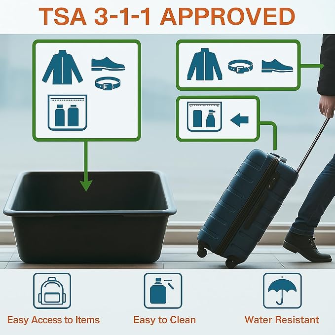 XEWEA 2PCS Small TSA Approved Clear Travel Toiletry Bags - Image 5