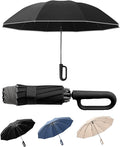 Portable Travel Umbrella, and windproof, reverse folding umbrella by Unknown