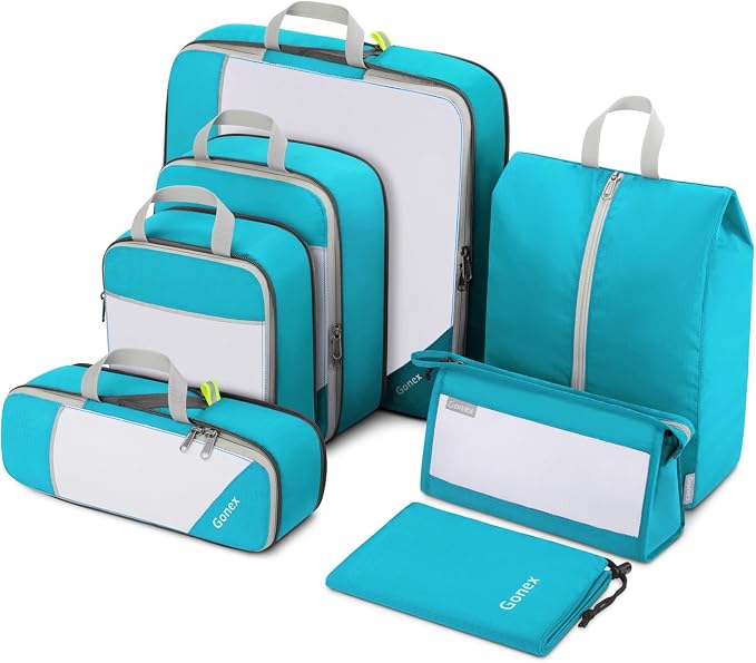 Compression Packing Cubes, Gonex Extensible Storage Mesh Bags Organizers by Gonex