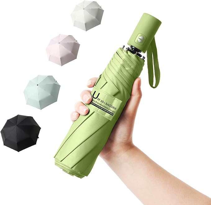 BAODINI Small UV Protection Travel Umbrella Compact by BAODINI