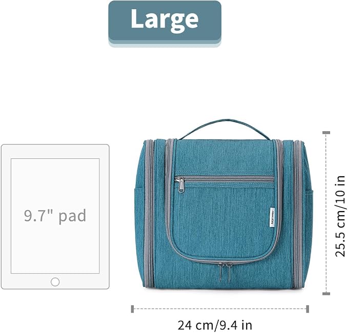 Narwey Hanging Toiletry Bag for Women Travel Makeup Bag Organizer Toiletries - Image 7