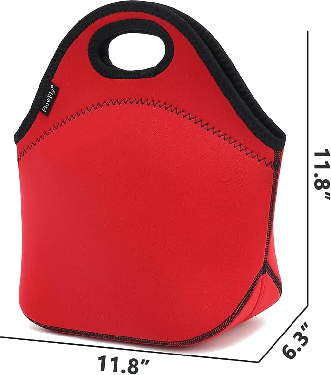 FlowFly Neoprene Lunch Tote Insulated Thermal Reusable Lunch Bag Box - Image 3