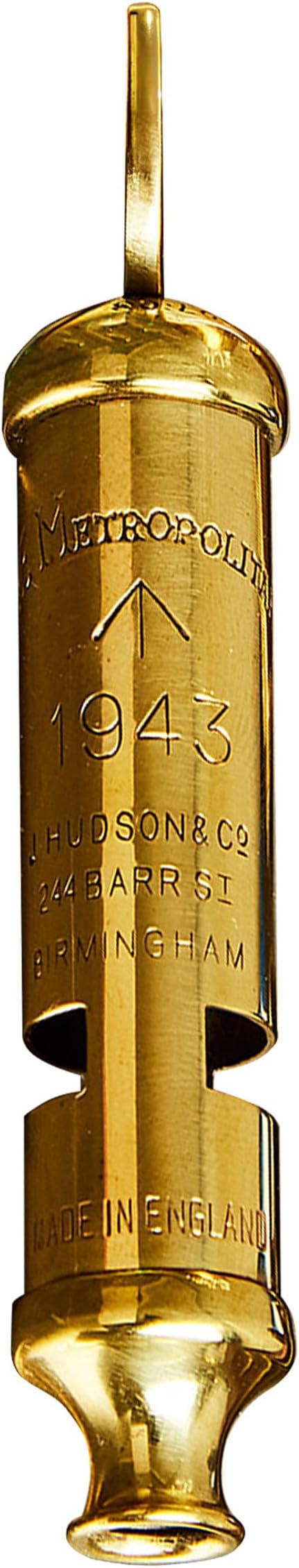 Brass Whistle with Keychain Ring by KingsCountyTools
