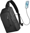 Crossbody Sling Bag for Men, Waterproof Sling Crossbody Backpack by HEROICKNIGHT