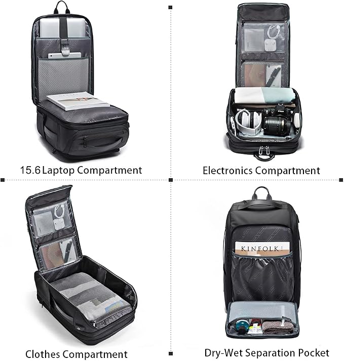 BANGE Travel Backpacks, Weekender Carry On Backpack, Waterproof Men's Business - Image 5