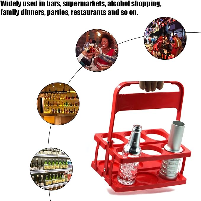 Plastic Drink Carrier, Foldable Cup Holder - Image 3