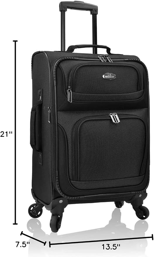 U.S. Traveler Lightweight Rolling 20" Carry On Luggage Softside Suitcase - Image 10