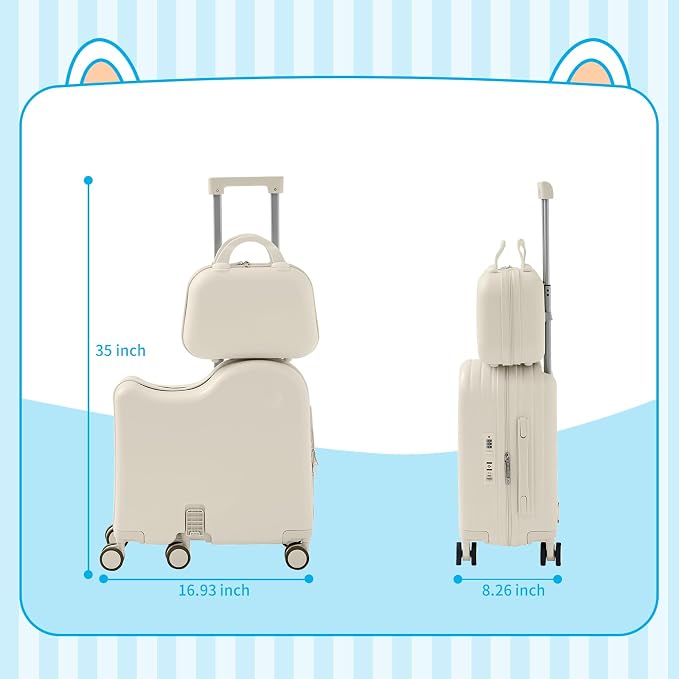 TABU Ride-on Luggage with Handbag - Image 2